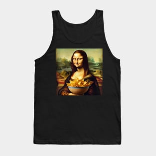 Mona Lisa Tortilla Chip Feast Tee - National Tortilla Chip Day Tank Top